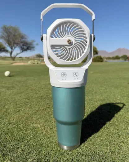 Portable Misting Fan : Fits Cup Holders — 30oz Insulated Bottle