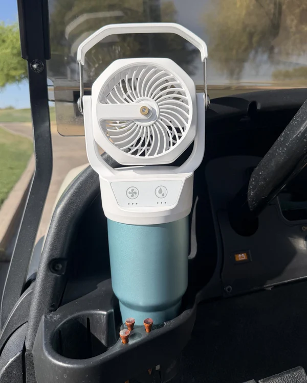 Portable Misting Fan : Fits Cup Holders — 30oz Insulated Bottle
