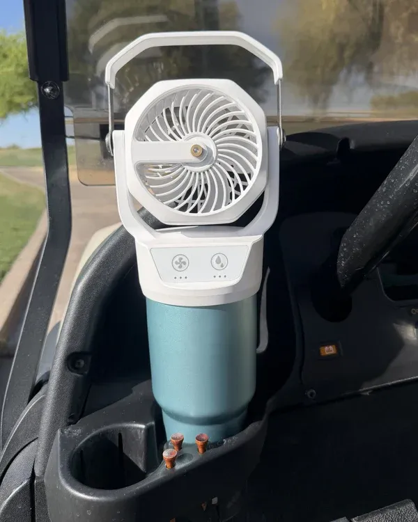 Portable Misting Fan : Fits Cup Holders — 30oz Insulated Bottle