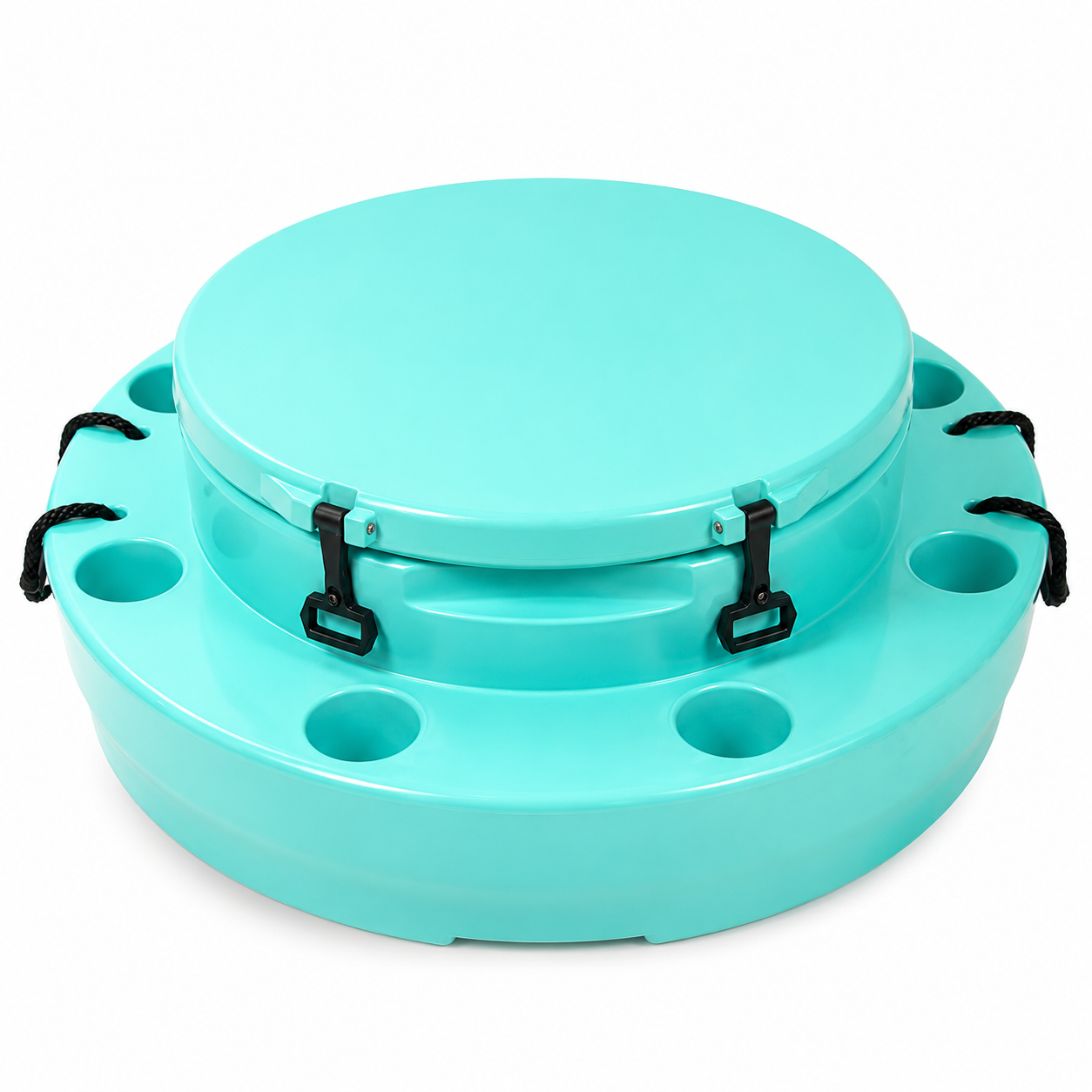 Floating Beverage Bar with 8 Cupholders & Anchor Set