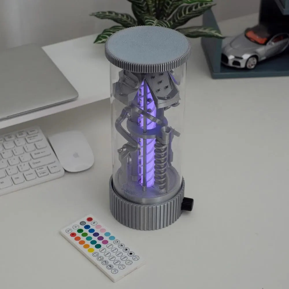 Spinning Pinball RGB Remote Control Night Light – Silver