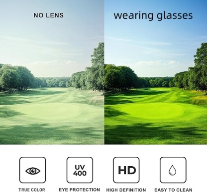 Polarized Sports Sunglasses – UV400, 18g Lightweight for Golf & Outdoor 🕶️⛳