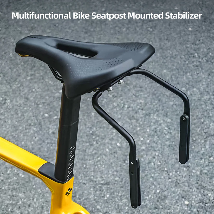 Multifunctional Bike Seat Post Stabilizer | Saddle Bag & Water Bottle Holder Stabilizer