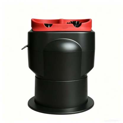 smart cleaner that automatically removes coffee grounds using rotating blades and brushes