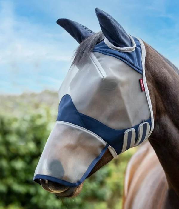 Fly Protection Full Mask – UV75% Mesh, Bamboo Lining, Forelock Slit