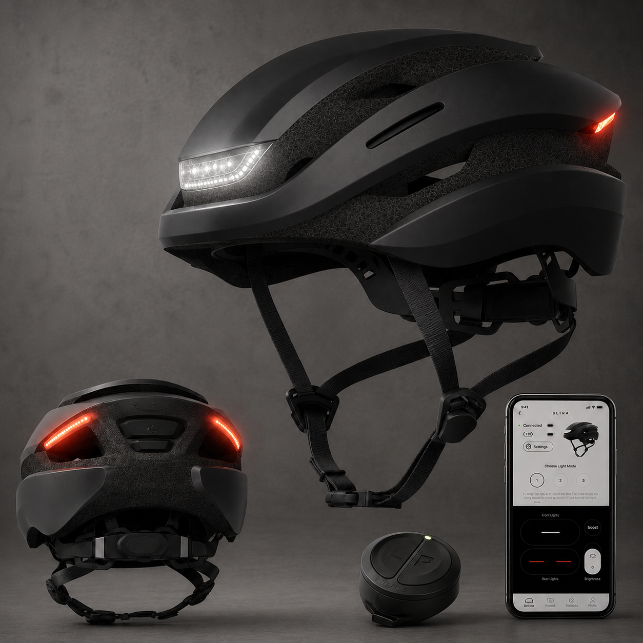 Smart LED Bicycle Helmet with Turn Signals