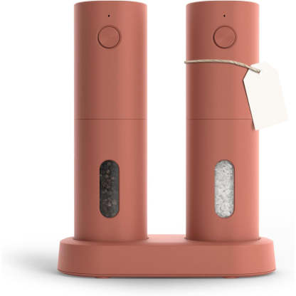 Electric Salt and Pepper Grinder Set – USB Rechargeable Automatic Spice Mills with LED Light & Adjustable Coarseness