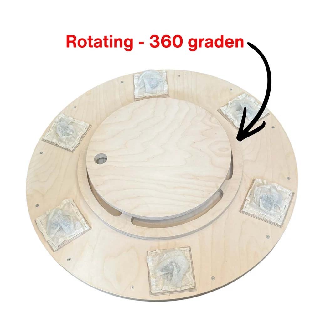 Rotating Mini Billiards Chip Battle Game