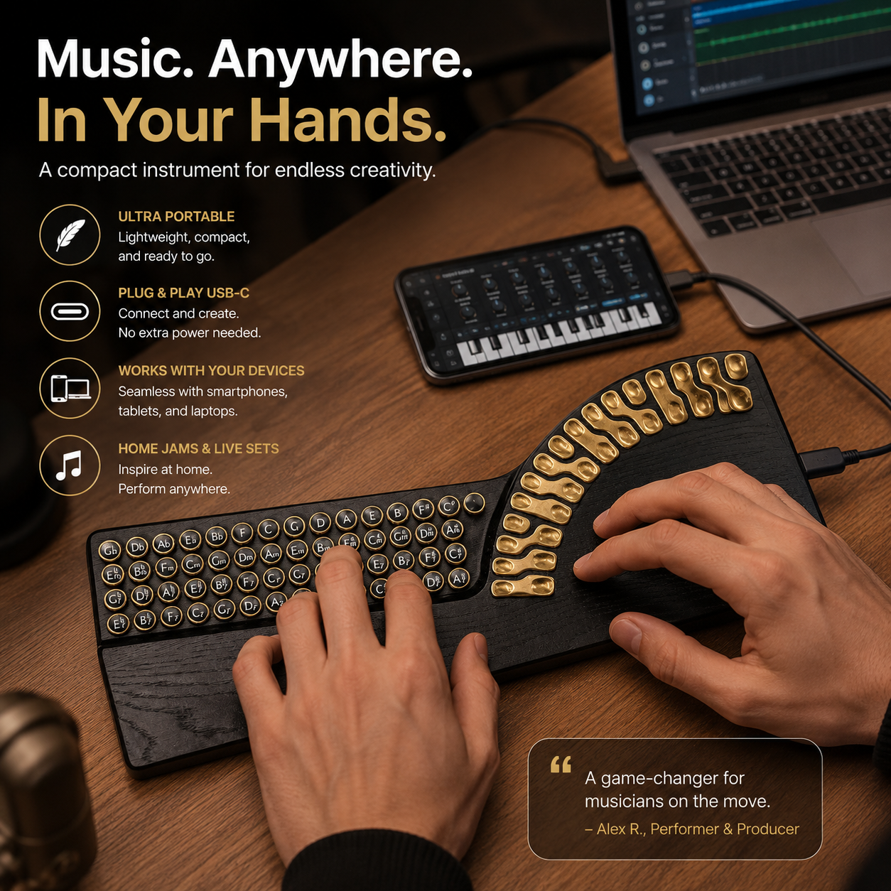 Interactive Digital Harp Music Controller