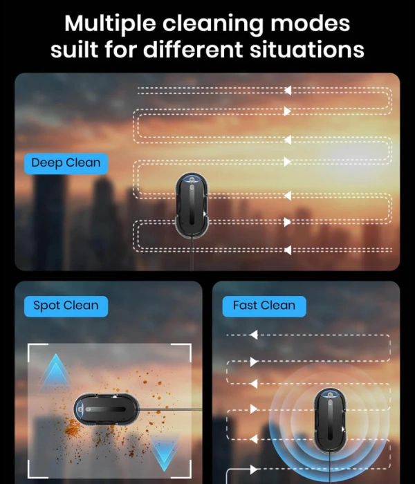 Window Cleaning Robot – Twin Turbo & Dual Auto-Spray | AI Path Planning