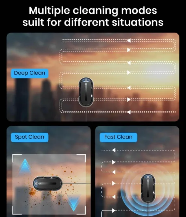 Window Cleaning Robot – Twin Turbo & Dual Auto-Spray | AI Path Planning