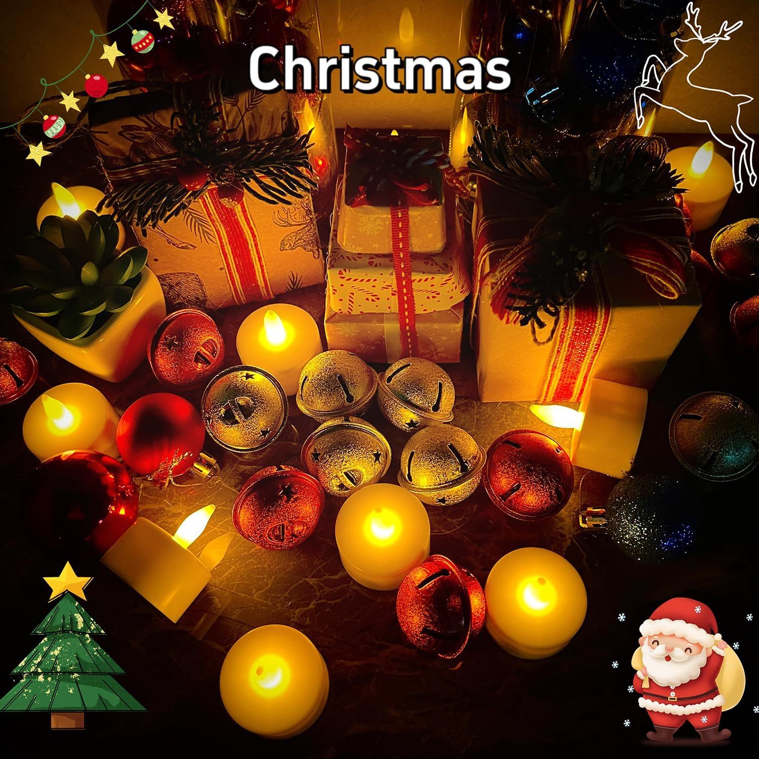 Rechargeable Flickering LED Tea Lights (12-Pack) | Remote Control & Timer with Charging Base