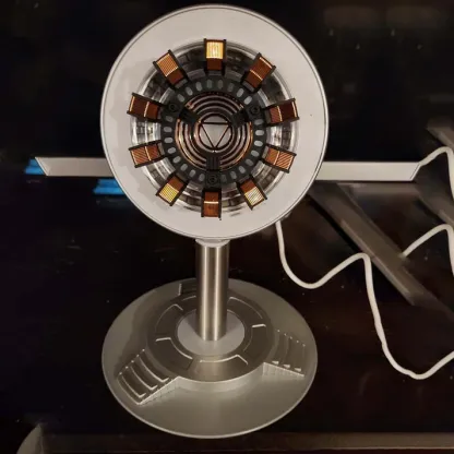 Arc Reactor Lamp — Rechargeable Superhero Desk Lamp — Colorful & Cute Desktop Decor