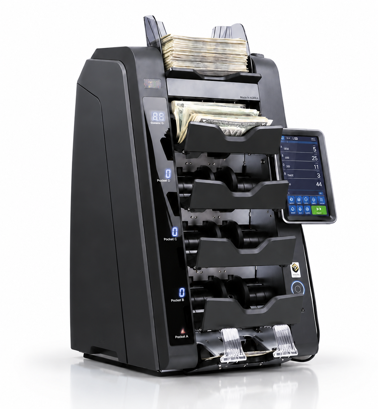 VaultSort V5 – 5-Pocket High-Speed Currency Sorter