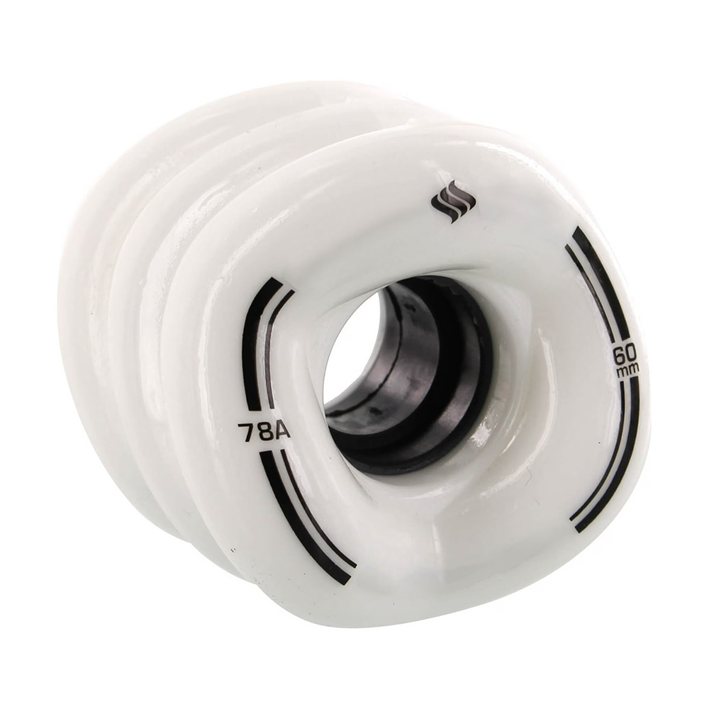 Skateboard wheels 78a 60mm pure white