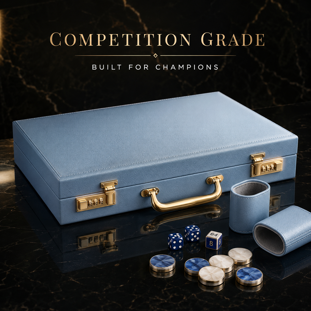 Premium Modern Tournament Backgammon Set