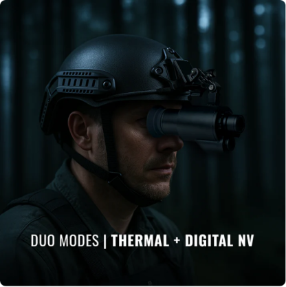 Thermal & Night Vision Goggles – Dual Mode, 150m Detection, Helmet-Ready