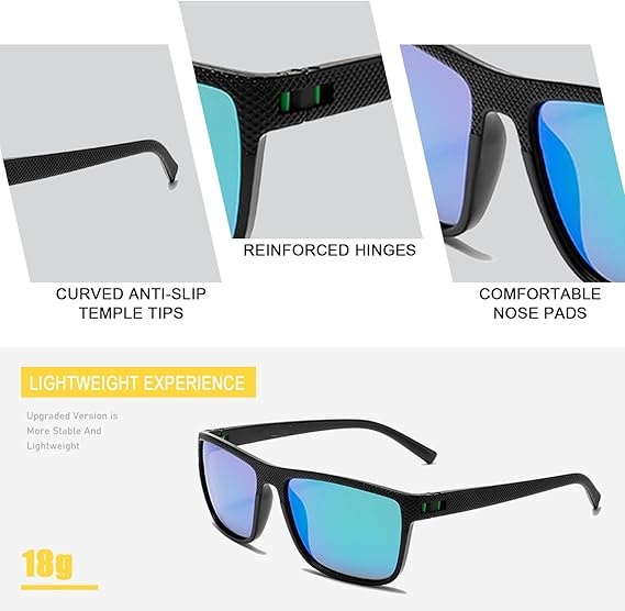 Polarized Sports Sunglasses – UV400, 18g Lightweight for Golf & Outdoor 🕶️⛳