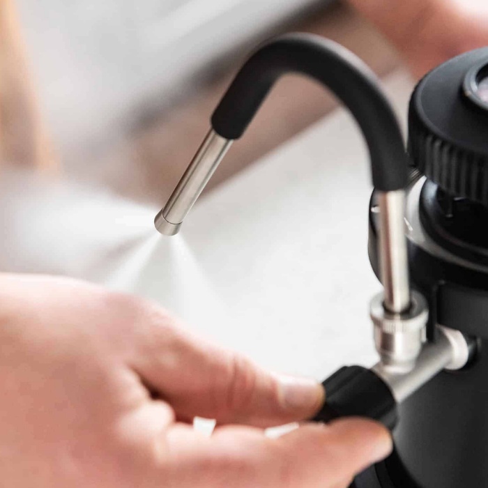 The Electric Milk Steamer – Pro Microfoam, Cool-Touch Wand, 5-Minute Heat-Up
