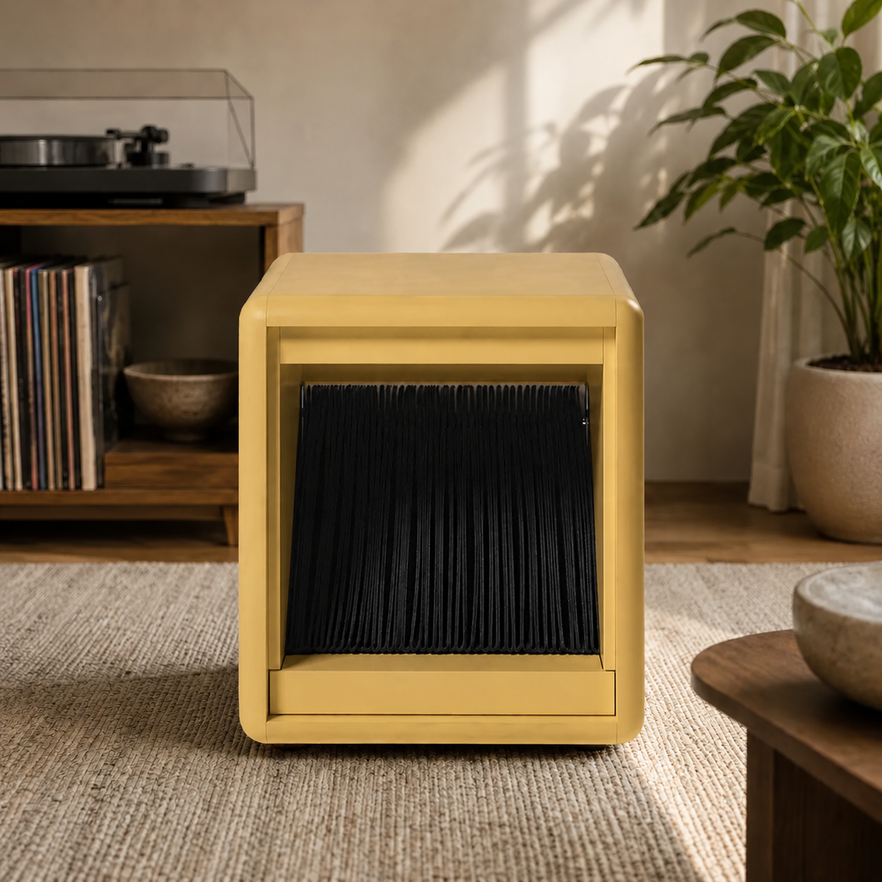 Premium Fan-Opening Vinyl Record Storage Cabinet