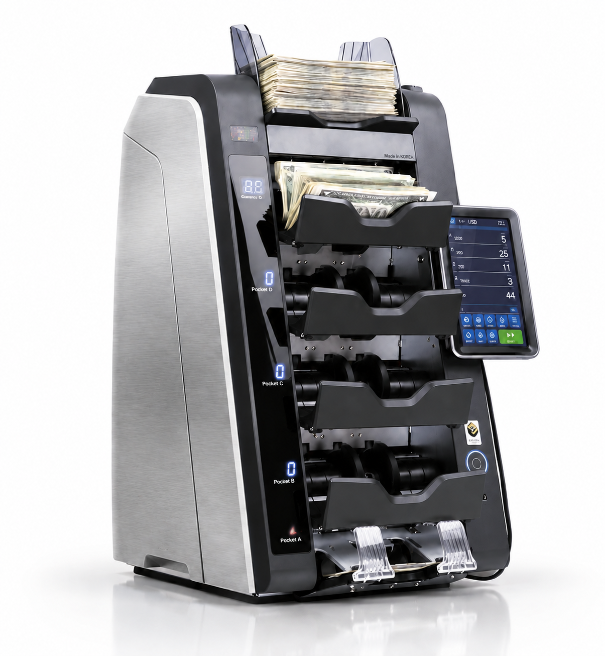 VaultSort V5 – 5-Pocket High-Speed Currency Sorter