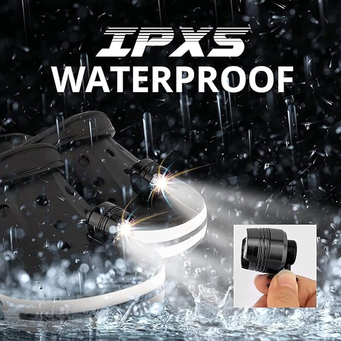 Crocs Clip-On LED Shoe Lights | 2-Pack with 3 Lighting Modes & Waterproof Design