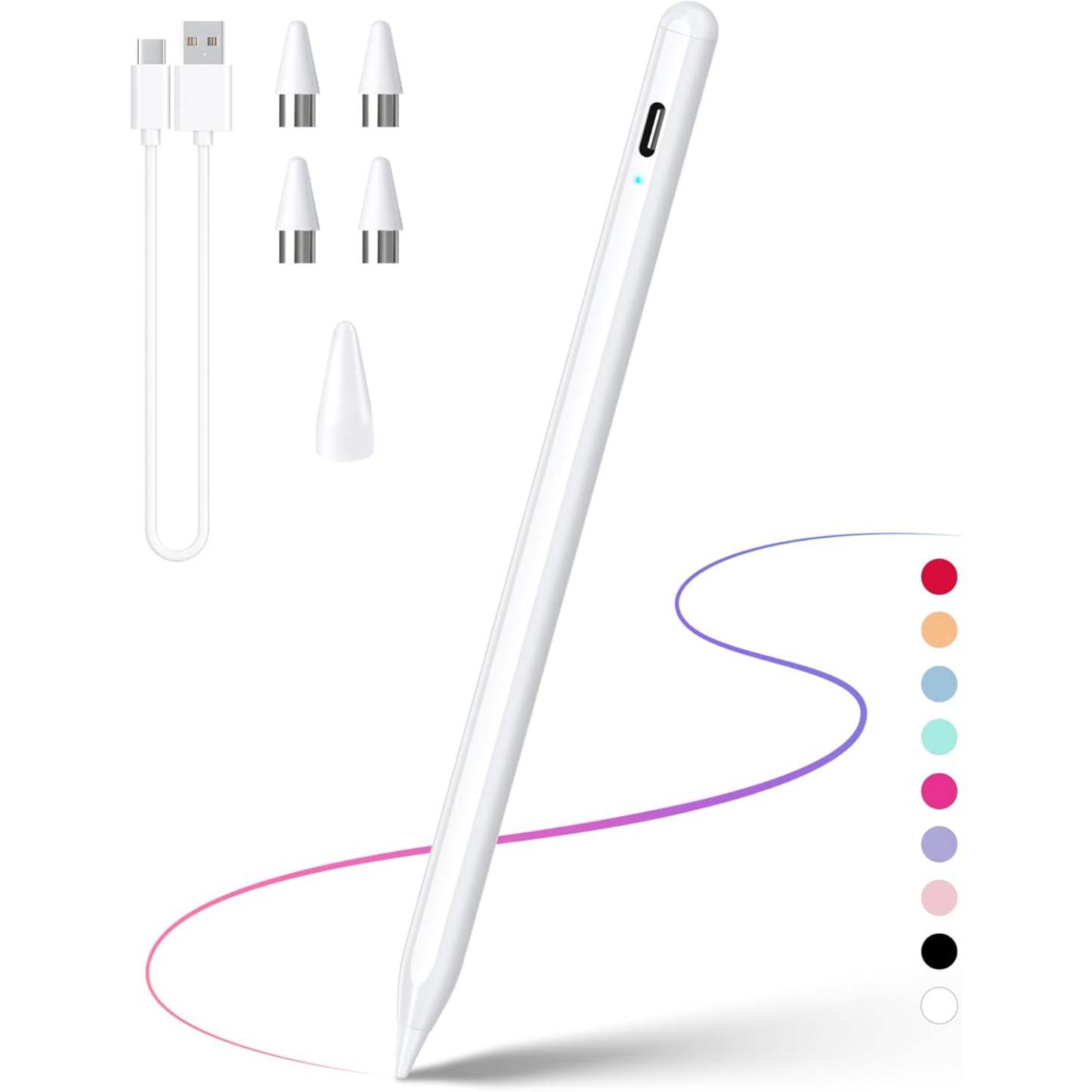 High Precision Touch Pen – Compatible with iOS and Android Devices, Ma