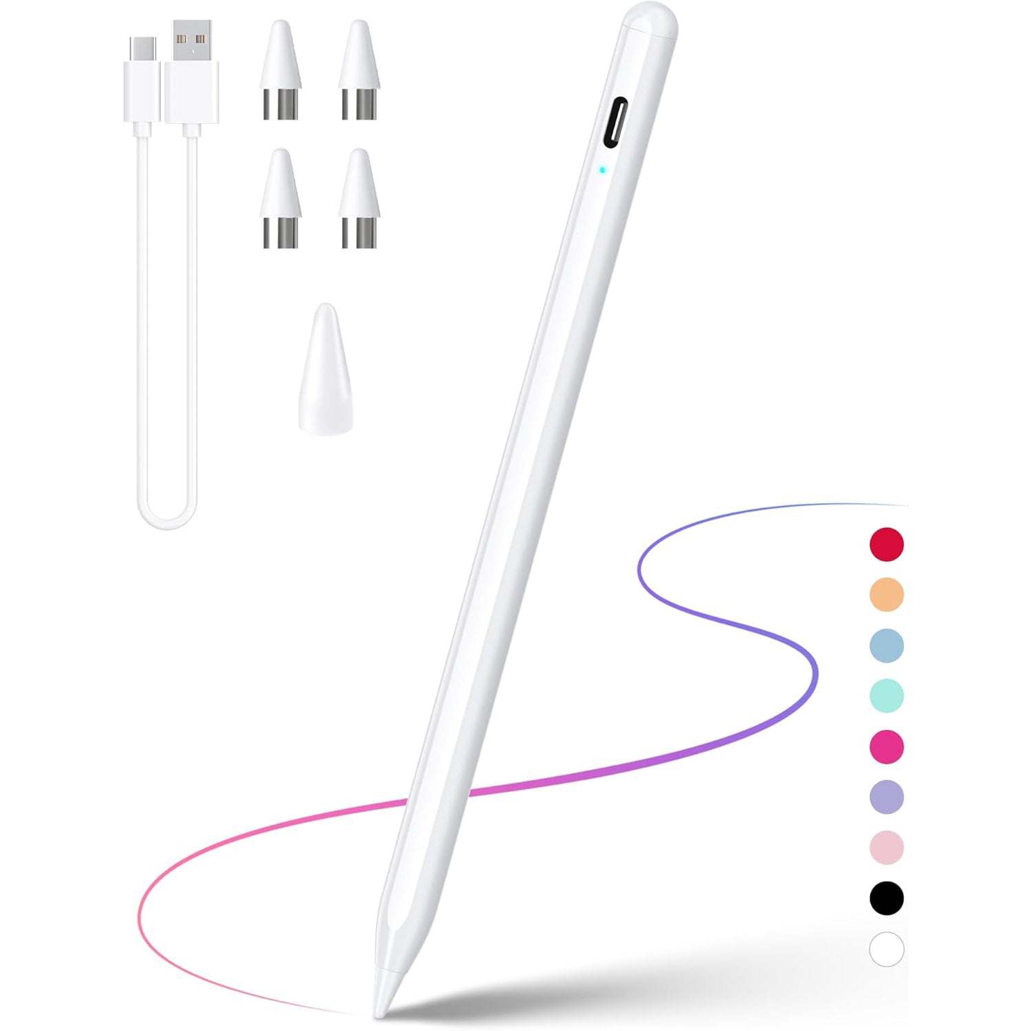 High Precision Touch Pen – Compatible with iOS and Android Devices, Ma