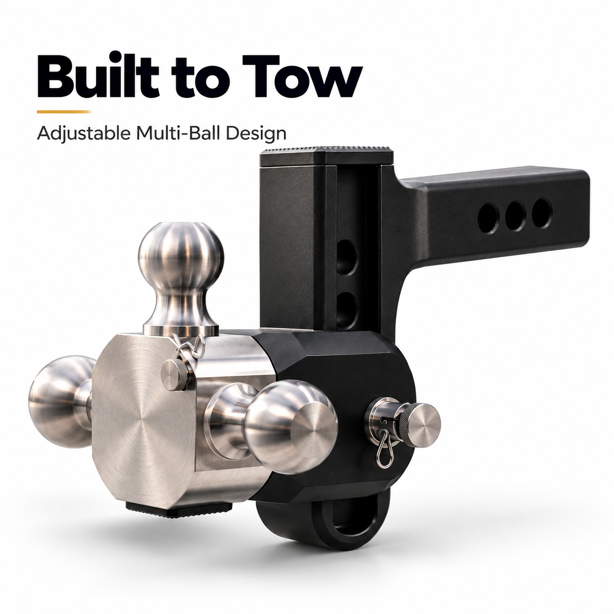 Heavy-Duty Rotating Multi-Ball Trailer Hitch