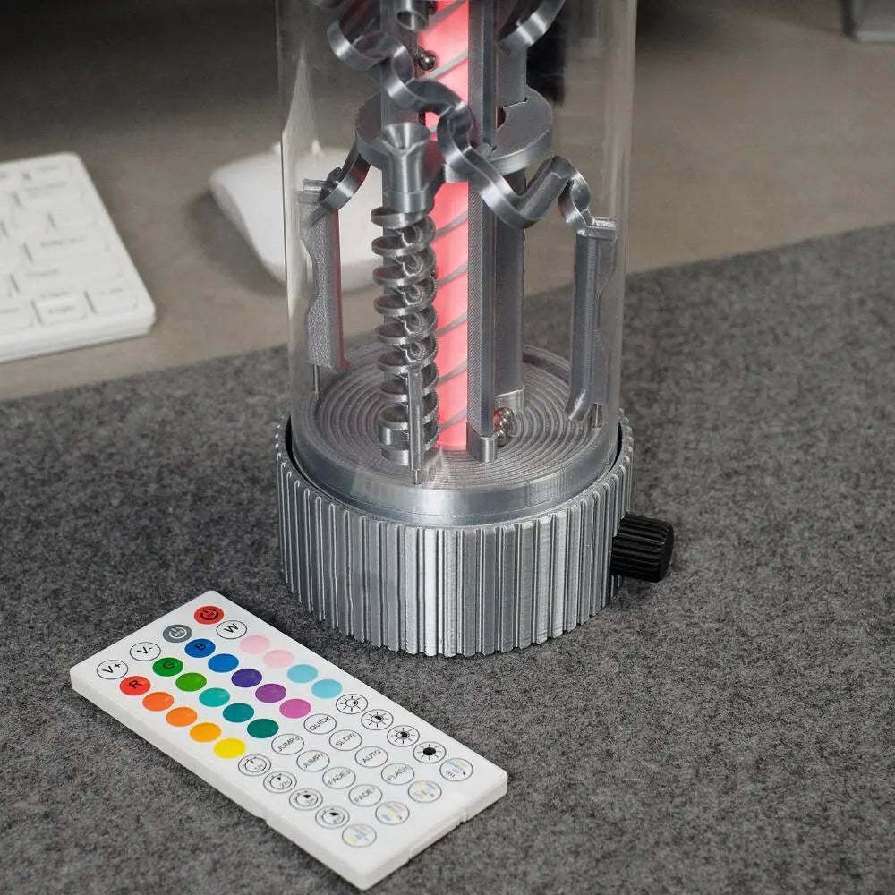 Spinning Pinball RGB Remote Control Night Light – Silver