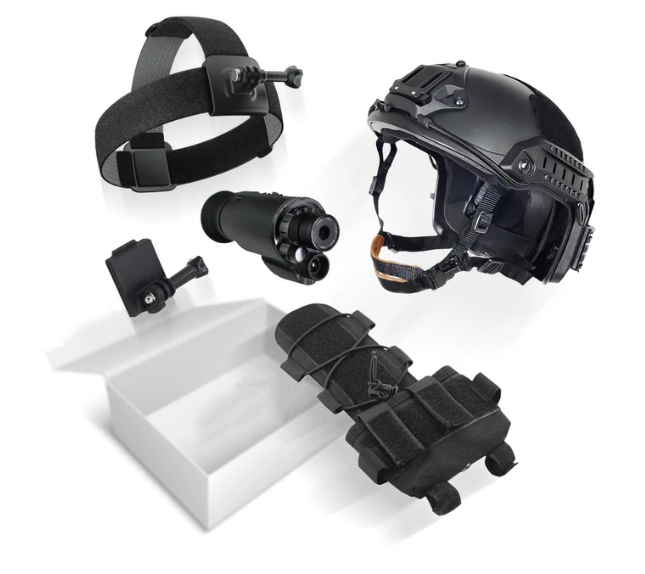 Thermal & Night Vision Goggles – Dual Mode, 150m Detection, Helmet-Ready