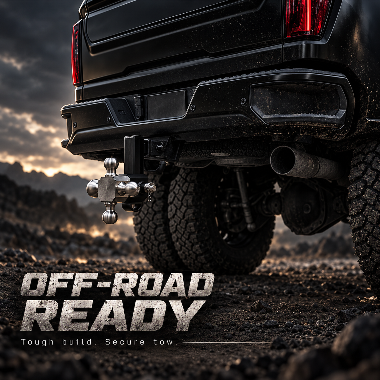 Heavy-Duty Rotating Multi-Ball Trailer Hitch
