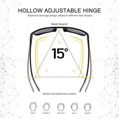 Polarized Sports Sunglasses – UV400, 18g Lightweight for Golf & Outdoor 🕶️⛳