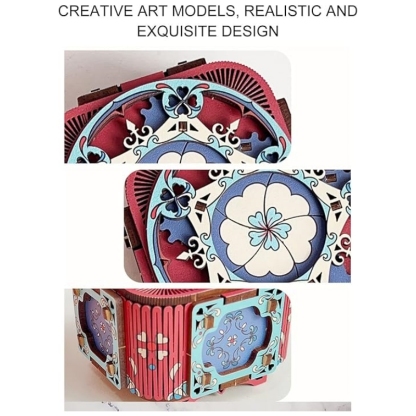 Wooden 3D Puzzle Music Box Kit