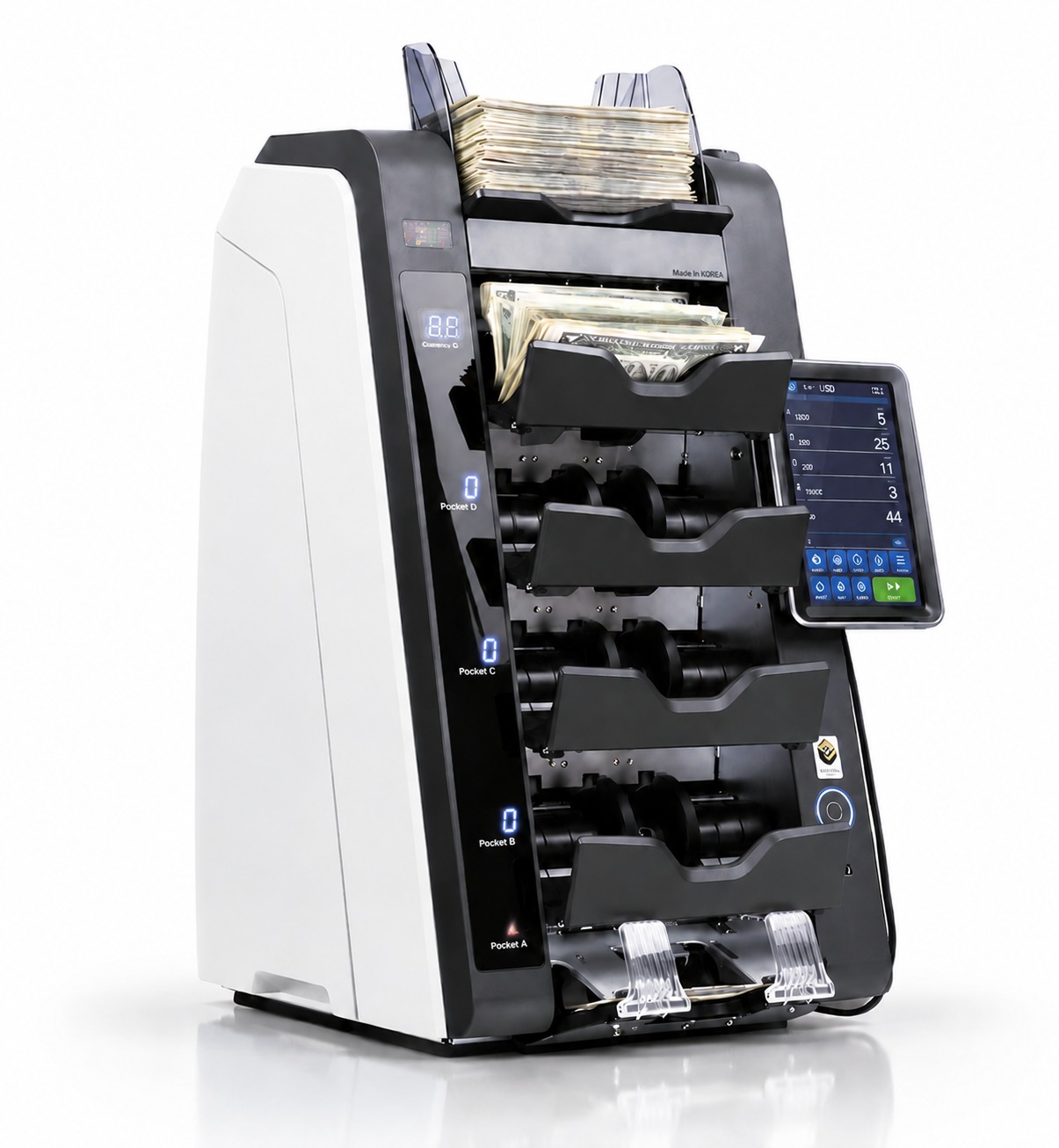VaultSort V5 – 5-Pocket High-Speed Currency Sorter