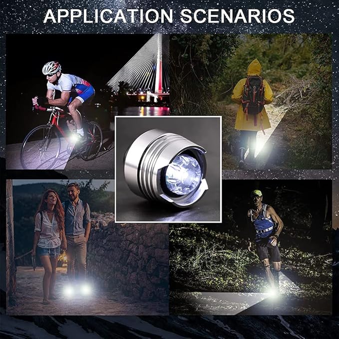 Crocs Clip-On LED Shoe Lights | 2-Pack with 3 Lighting Modes & Waterproof Design