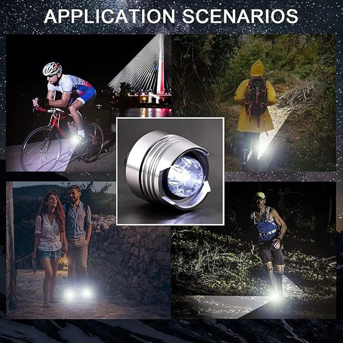 Crocs Clip-On LED Shoe Lights | 2-Pack with 3 Lighting Modes & Waterproof Design