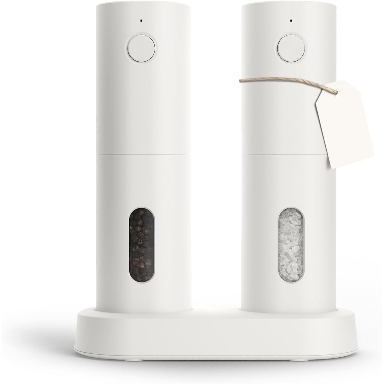 Electric Salt and Pepper Grinder Set – USB Rechargeable Automatic Spice Mills with LED Light & Adjustable Coarseness