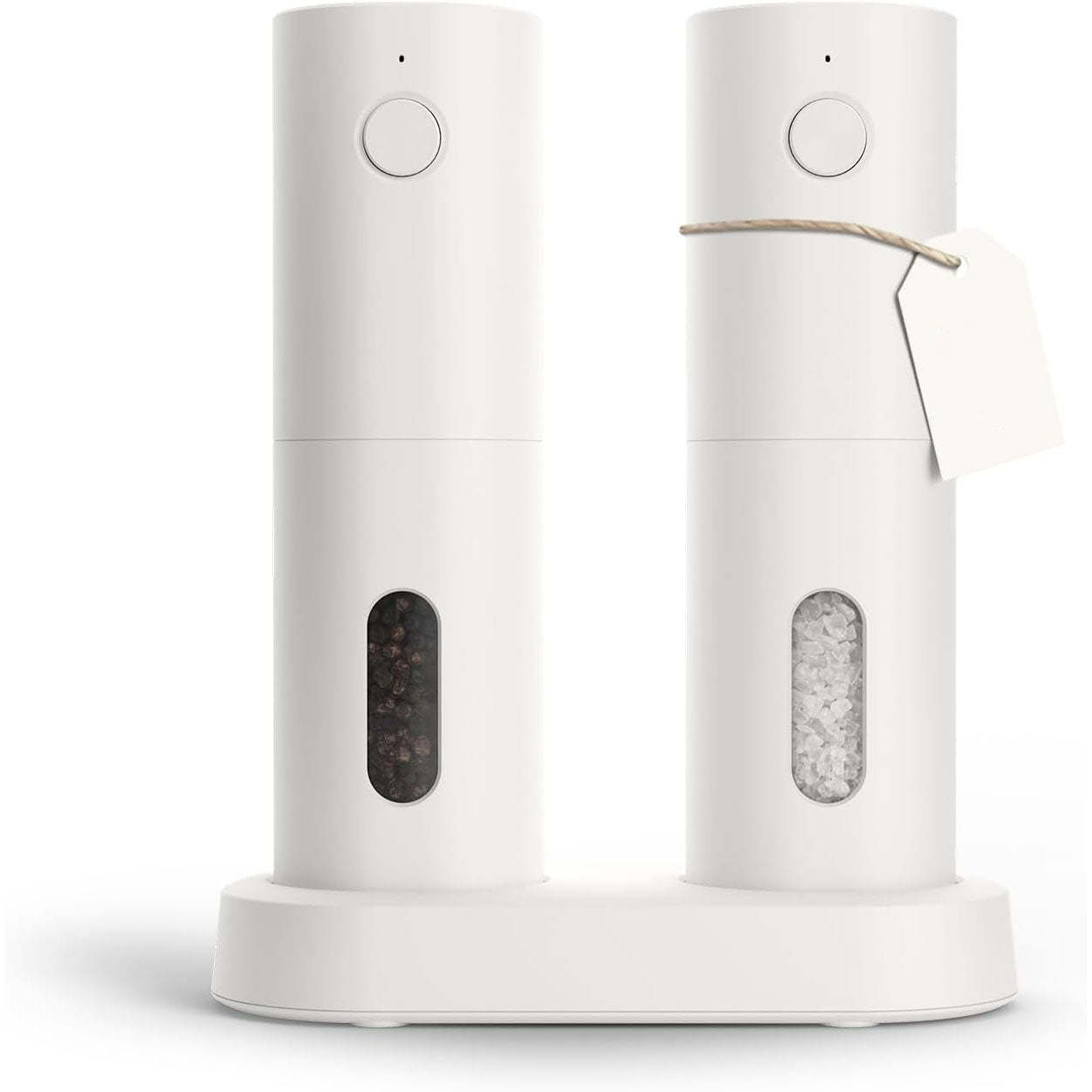 Electric Salt and Pepper Grinder Set – USB Rechargeable Automatic Spice Mills with LED Light & Adjustable Coarseness