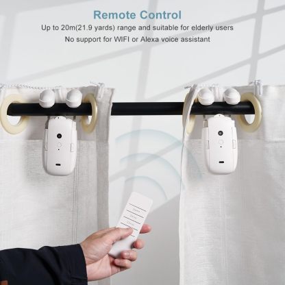 Smart Wireless Automatic Curtain Opener with Remote Control