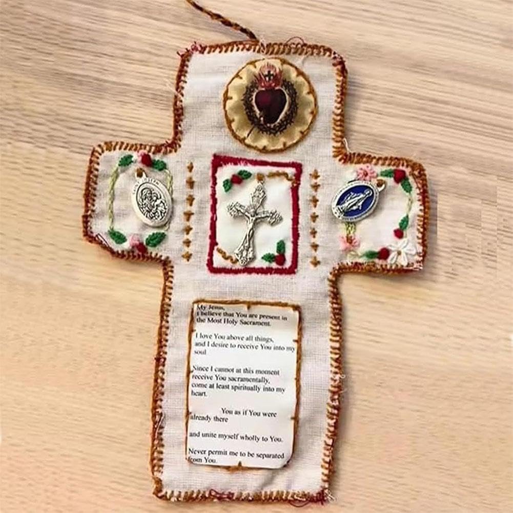 Pocket shrine with silver cross