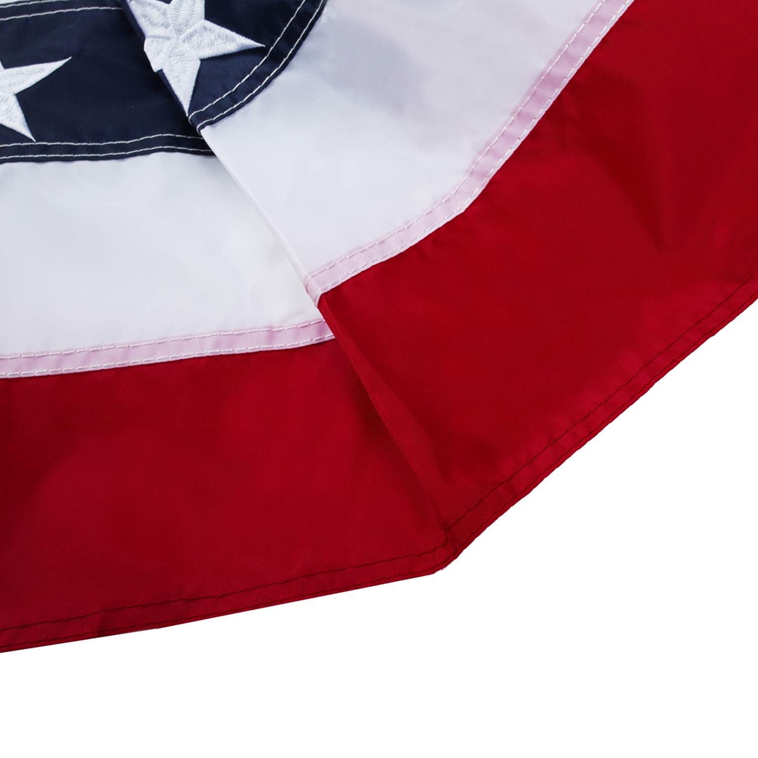 USA Patriotic Nylon Bunting – Pleated Flag