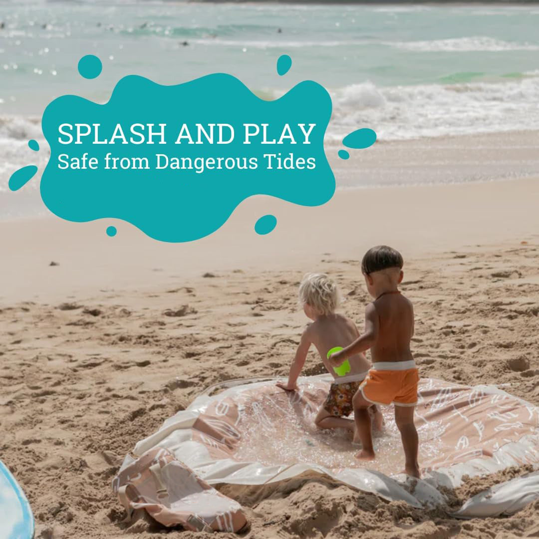 Baby Beach Pool | 2-in-1 Kids Splash Pool & Beach Blanket