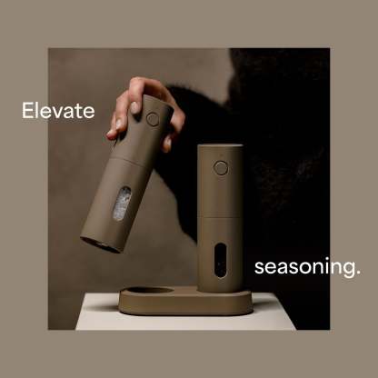 Electric Salt and Pepper Grinder Set – USB Rechargeable Automatic Spice Mills with LED Light & Adjustable Coarseness