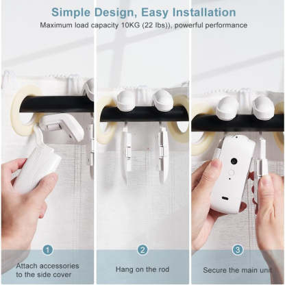 Smart Wireless Automatic Curtain Opener with Remote Control