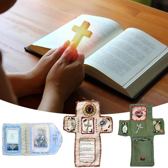 Pocket shrine with silver cross