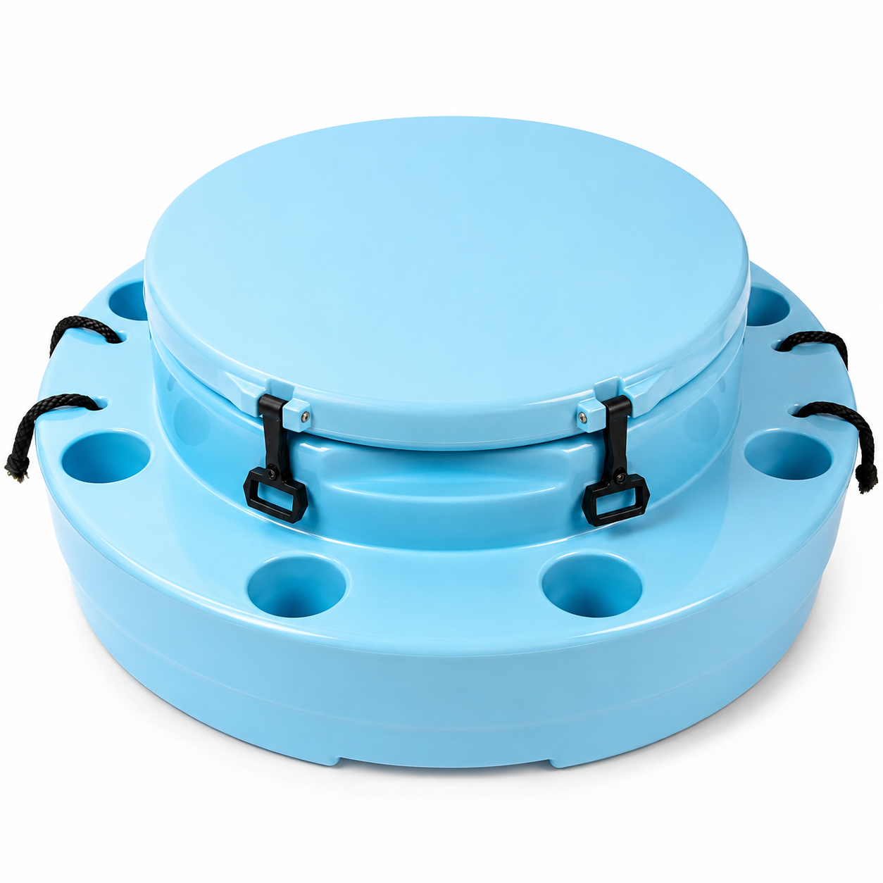 Floating Beverage Bar with 8 Cupholders & Anchor Set