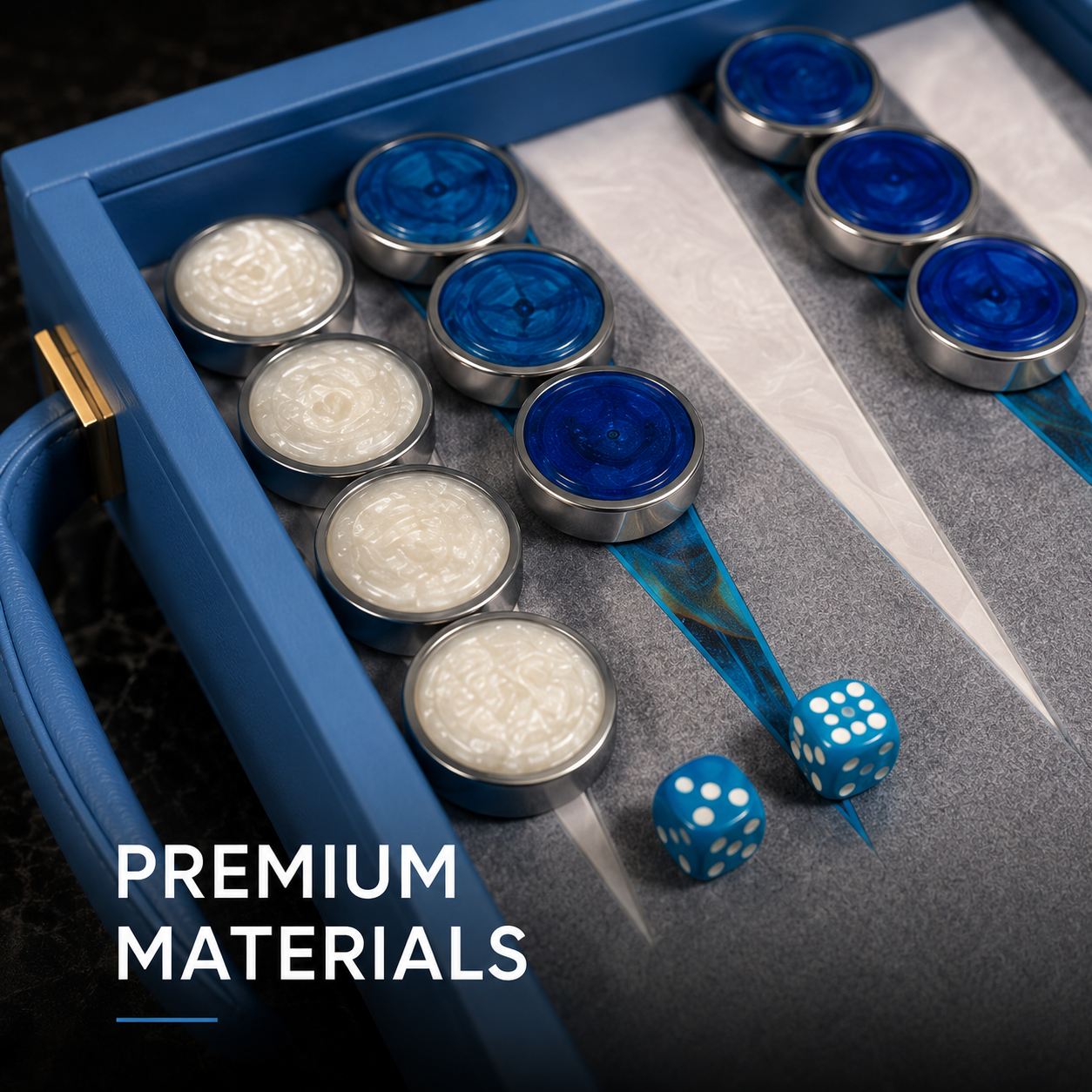 Premium Modern Tournament Backgammon Set
