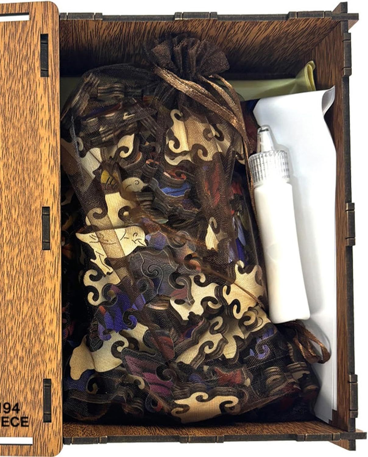 Wooden Puzzle & Money Bank Set | 194-Piece Irregular Space-Themed Educational Game for Adults & Kids