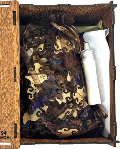 Wooden Puzzle & Money Bank Set | 194-Piece Irregular Space-Themed Educational Game for Adults & Kids